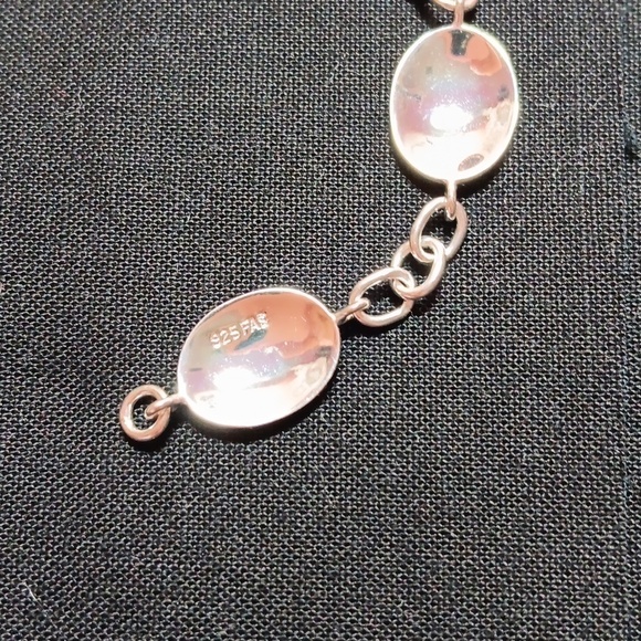 FAS 925 Silver Engraved Disc Bracelet - Picture 5 of 7